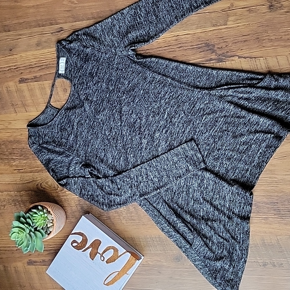 Maurices Marled 24/7 Tunic/Top with Cut Out Back